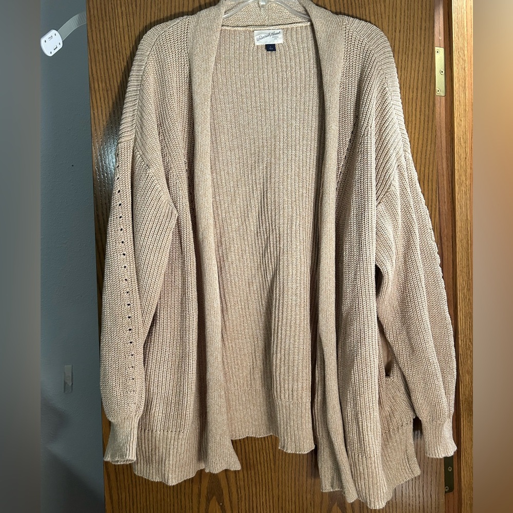 Universal Thread Tan Chunky Knit Cardigan
